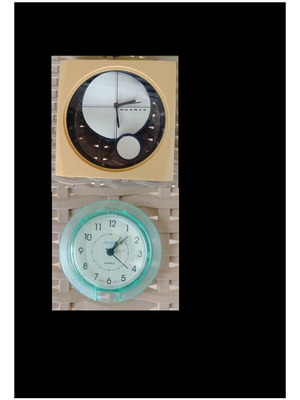 Pendulum table clock and Bluesky alarm clock used with defects