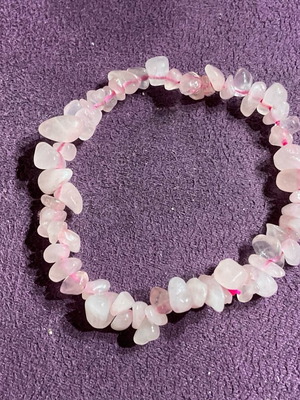 Bracelet with rose quartz authentic stone