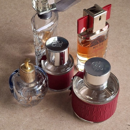 Perfume bottle set of 5, collectible