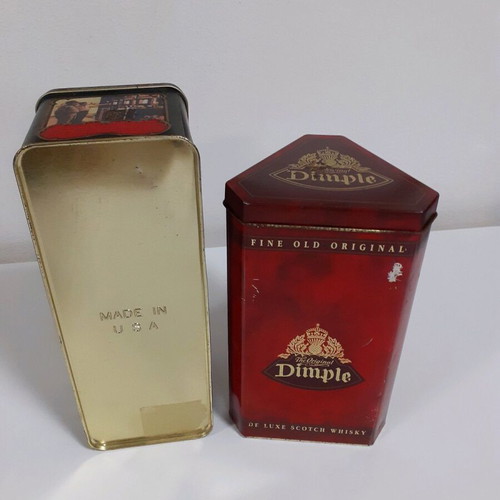Tin boxes used from Jack Daniel's and Dimple whiskey