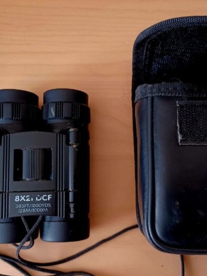 Folding Binoculars 8x21 DCF like new with case and strap