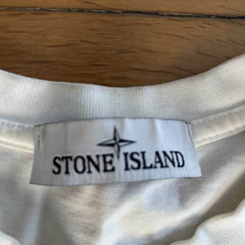 Stone Island white T-shirt size S