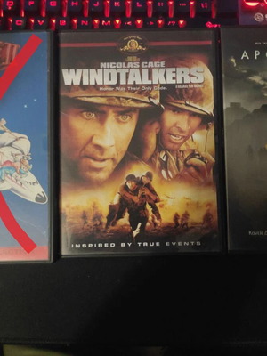 DVD movies used, pack with Windtalkers and Apocalypto