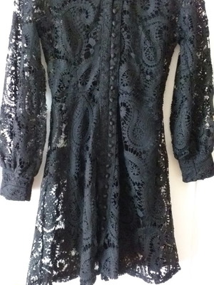 Dress black used, lace, size M