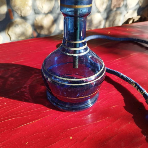 Ναργιλές μπλε 45 εκ. μεταχειρισμένος με φθορές και λάστιχο για αλλαγή