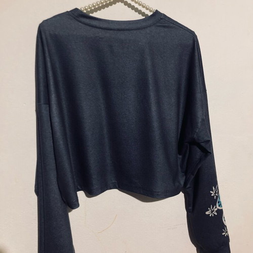 Sun & Moon crop top like new, blue, size M/L