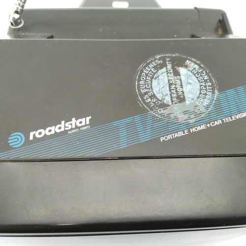 Roadstar portable vintage 1990 television used, functional