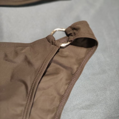 Bikini swimsuit new, brown, size M-L, padded cups and high-waisted bottom