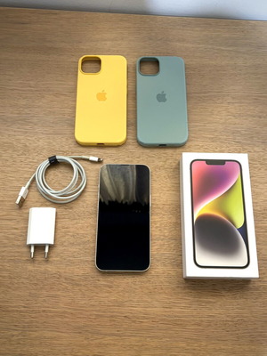 iPhone 14 128GB σαν καινούργιο, άσπρο, Dual SIM