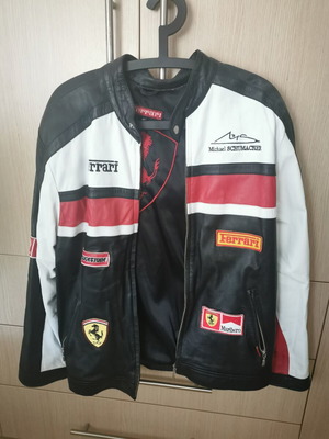 Ferrari Michael Schumacher Vintage δερμάτινο μπουφάν L μεταχειρισμένο