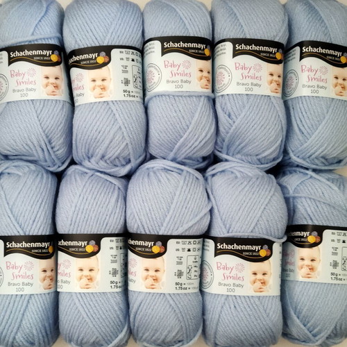 Baby Smiles Bravo Baby 100 knitting yarn set, 10 pieces, new, hypoallergenic