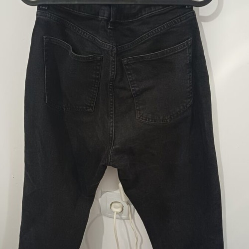 H&M black skinny high-waisted jeans like new, size L