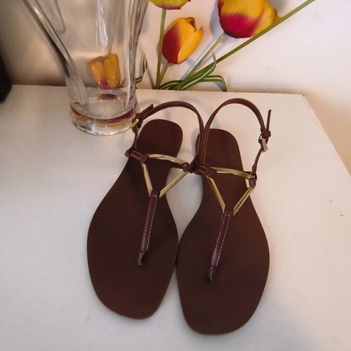 Parfois women's sandals used, brown size 39