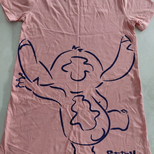 Disney Stitch Short-Sleeve Nightwear Like New, Pink Peach