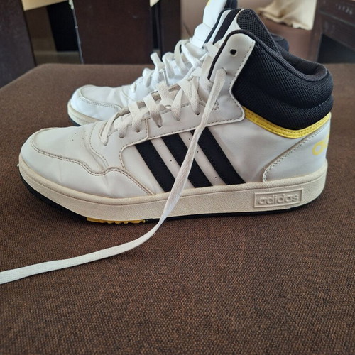 Adidas Hoops Mid 3.0 Kids High Sneakers, white and black
