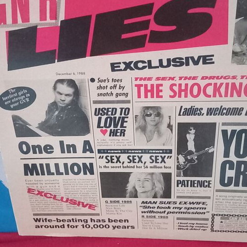 Guns N' Roses Lies βινύλιο σαν καινούργιο, rock