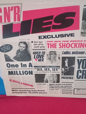 Guns N' Roses Lies βινύλιο σαν καινούργιο, rock
