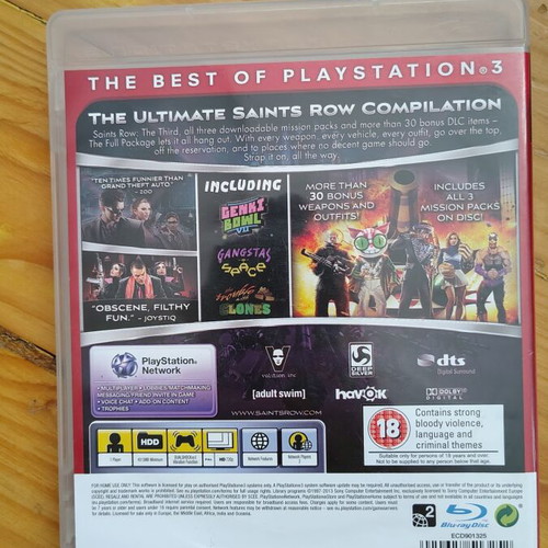 Saints Row The Third PS3 game like new, complete with manual