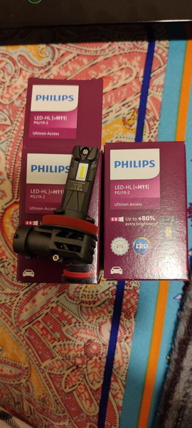 ΣΕΤ 2x LED Λάμπα αυτοκινήτου 11362 U2500 CX H11 PGJ19-2/20W/12V 6000K
