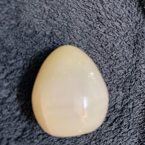 Vintage decorative egg used, onyx and agate