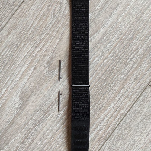 Watch Soft Nylon Strap 24mm New, Black