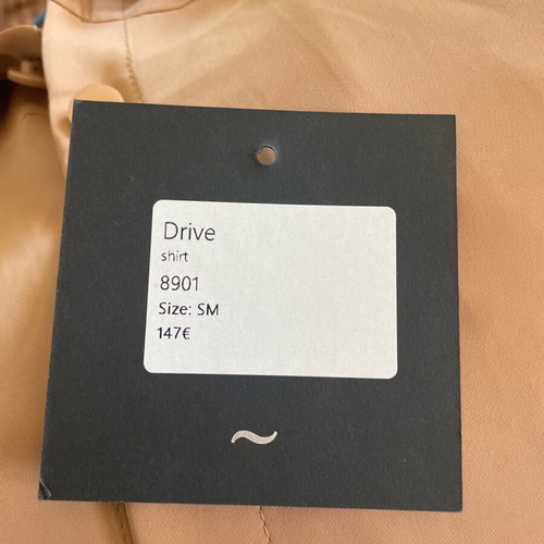 Arpyes shirt S/M new, beige, satin texture