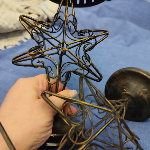 Metal tealight holders like new, set of two