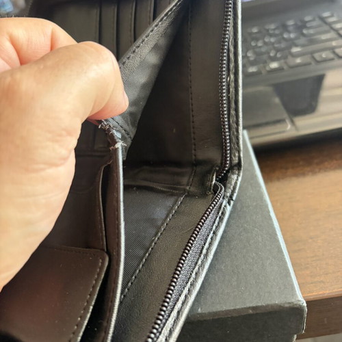 Giorgio Armani wallet new, genuine leather, black