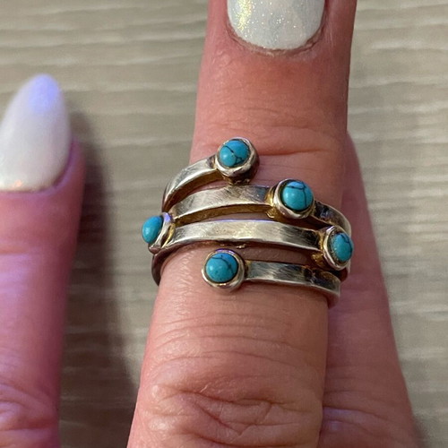 Silver 925 ring with turquoise used JOOLS