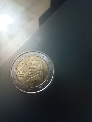 Austria 2 euro normal coin used, circulated 2002, 2013, 2015, 2017