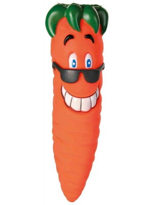 Trixie dog toy carrot 20cm with sound new