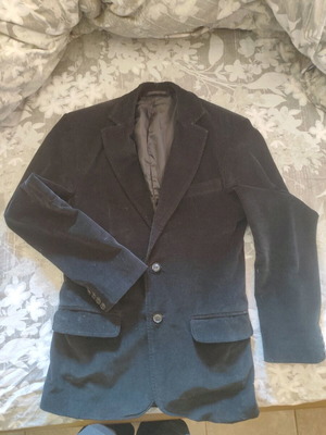 Men's black corduroy jacket like new, size M