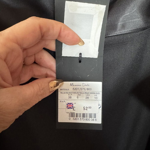 Massimo Dutti Black Tuxedo Blazer and Skirt Suit with Satin Details