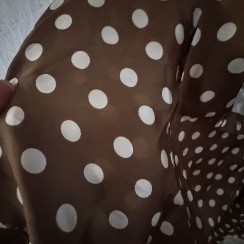 Zara polka dot shirt like new, olive color, size L
