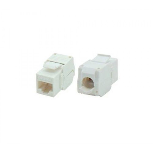Jack RJ45 CAT6A UTP Keystone socket, pack of 25, white