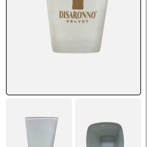 Disaronno Velvet set of 2 collectible glasses, white glass, limited edition