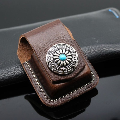 Leather lighter case Crazy Horse for Zippo lighters new