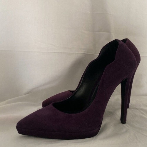 Tsakiris Mallas purple suede pumps like new, size 40