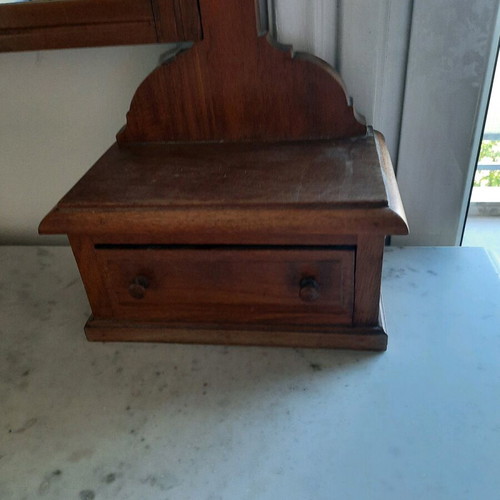 Wooden carved vanity with marble used, early 20th century