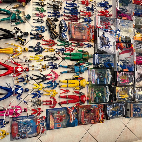 Power Ranger action figures used, lot bundle with all