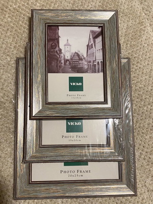 Photo frames new, set of 3 pieces