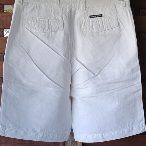 Navy & Green White Men's Bermuda Shorts like new, size 50