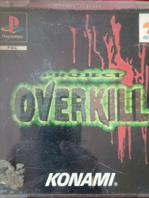 Project Overkill PS1 used adventure game by Konami 1996