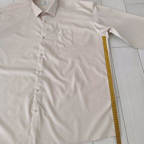 Vintage Giovanni Lucci men's shirt 6XL like new, beige