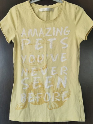 Zara short-sleeve blouse large, like new, green cotton