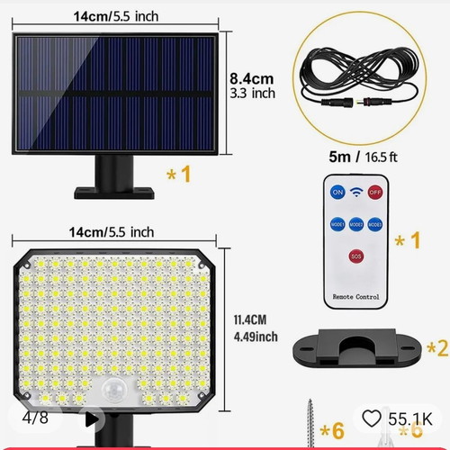 Solar garden light new with motion sensor