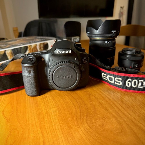 Canon 60D with Sigma 17-50mm OS F2.8 and Canon 50mm STM like new