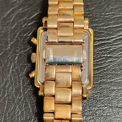 Sami quartz watch like new, unisex, rose gold with stones