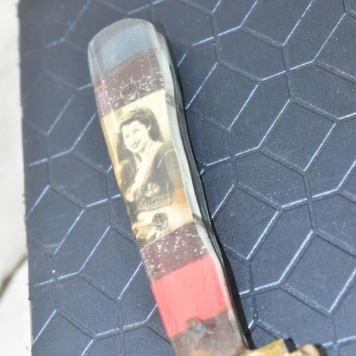 Traditional Cretan Knife with Mantinada and Decorative Handle used