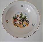  Hutschenreuther Novum Παιδικό Σετ Φαγητού "Κοκκινοσκουφίτσα" 4τεμ. Πορσελάνη Vintage Germany #00556
